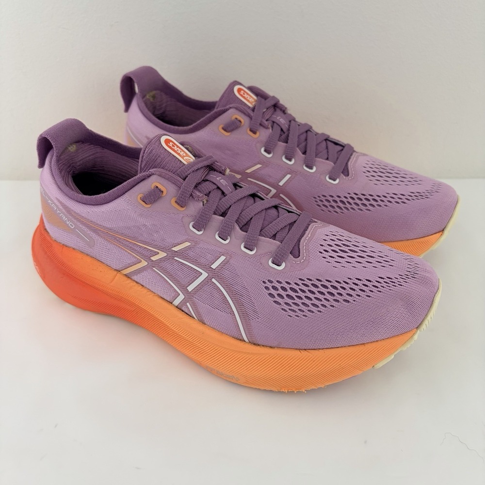 ASICS Gel Kayano 31 Women's Size 7.5 Purple Orange Running Shoes Sneakers